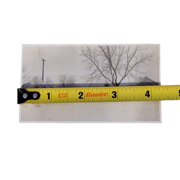 Vtg People Pushing a Vehicle Down The Street Original Monochrome Photography - Picture 3 of 4